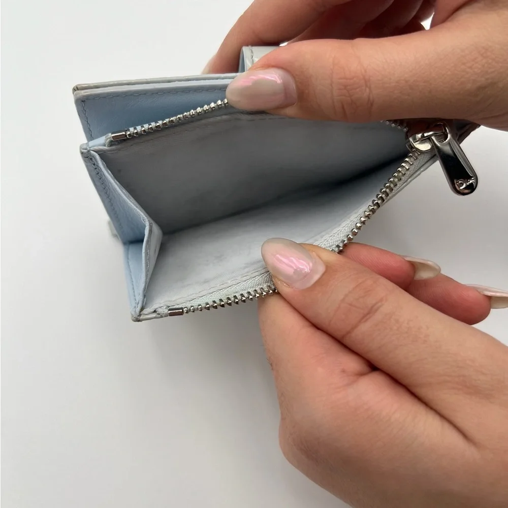Light Blue Lady Dior Wallet